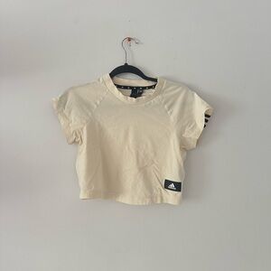 Adidas Cream Crop Top